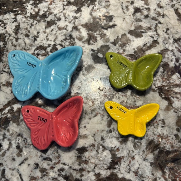 Colorful Ceramic Butterfly Measuring Spoons - Picture 6 of 6